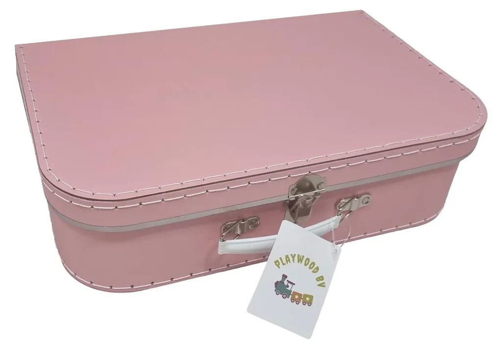 Valises Playwood Cardboard rose en carton léger avec fermeture métal