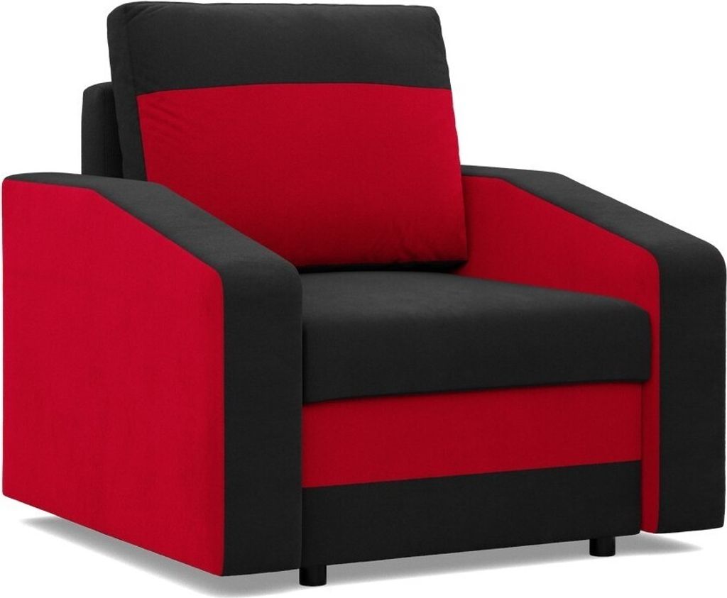 Loungesessel für das Wohnzimmer Orion, Schwarz + Marineblau