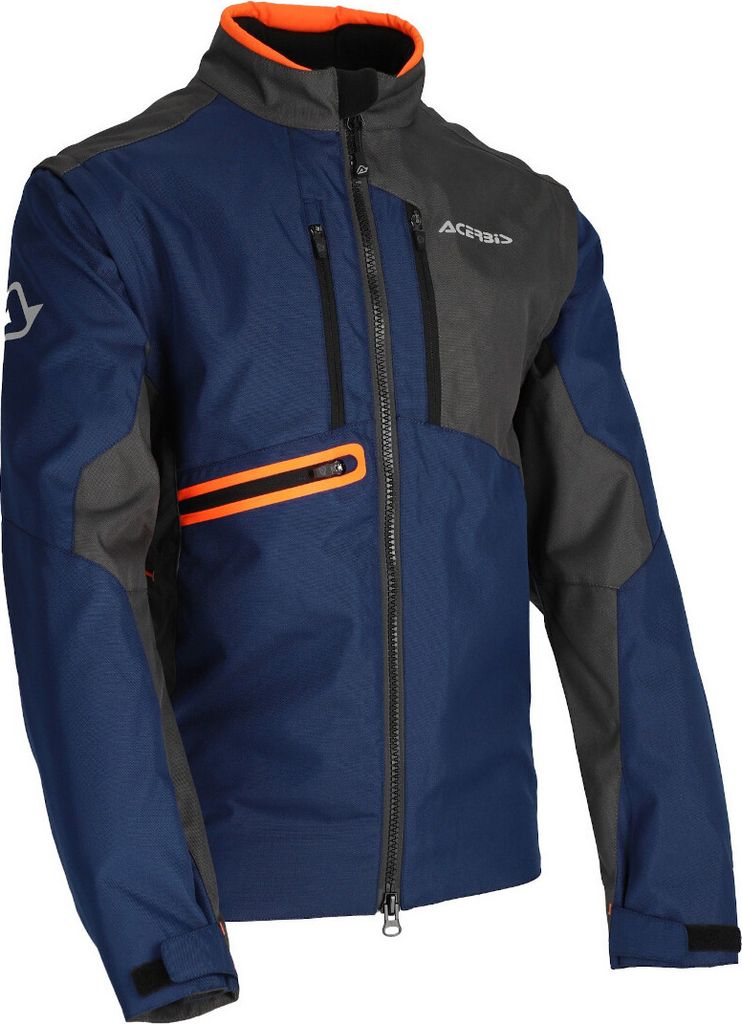 Acerbis Enduro One Motorrad Textiljacke, blau/grau, L