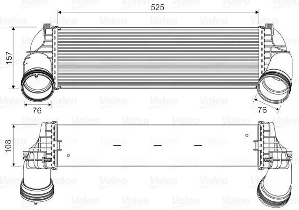 Refroidisseur Intercooler Valeo 818562 Haute Performance pour BMW X5 X6