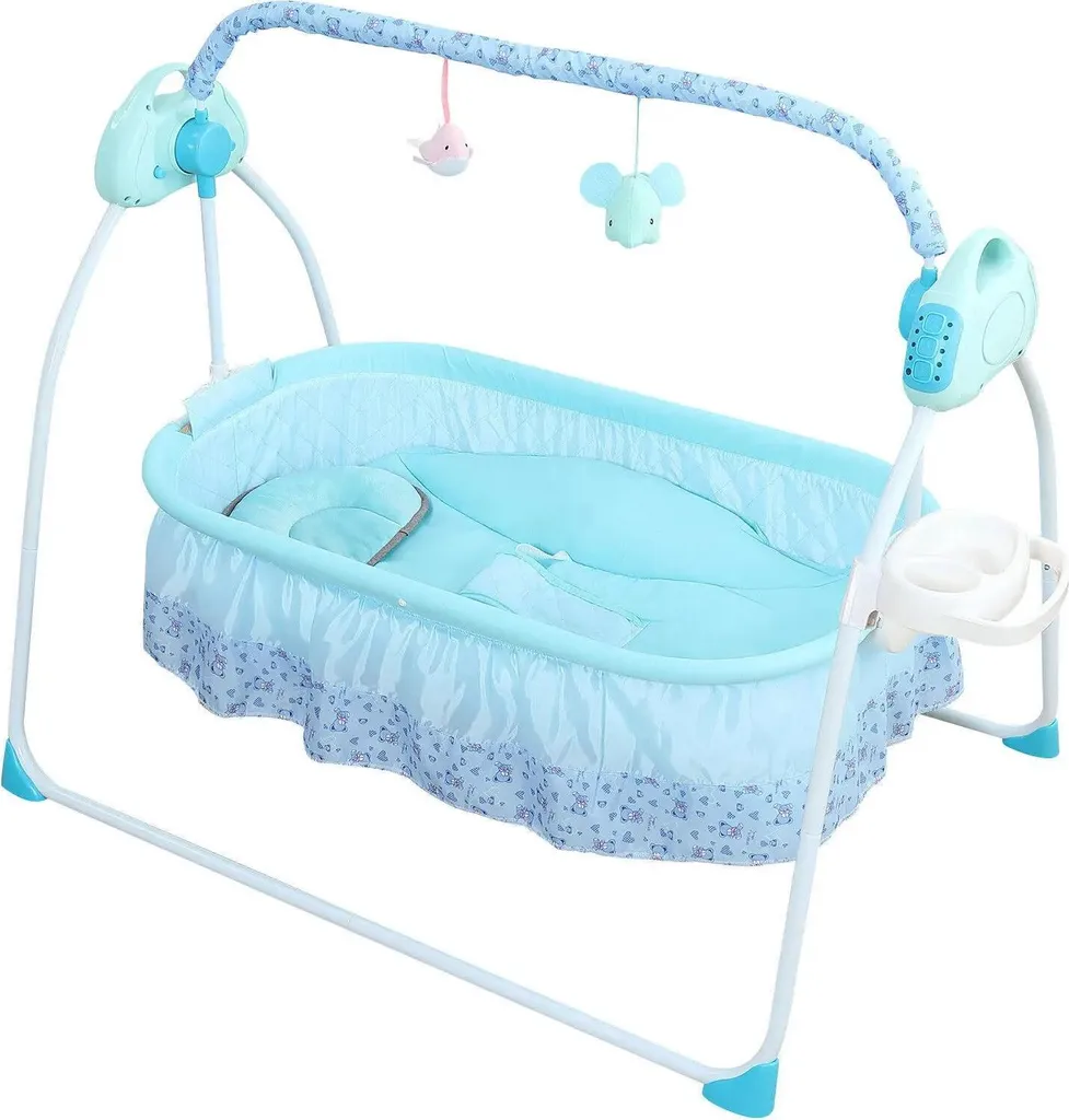 Transat pour Bébé Manuel Bleu avec Assise Ergonomique - Dès 1 an - 20kg