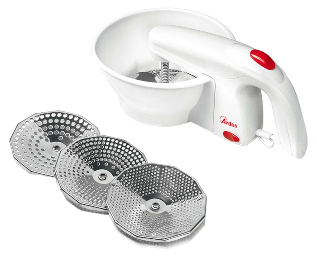 Ardes Veggy ARPASS01 Passaverdure Elettrico 25W Bianco Design Compatto