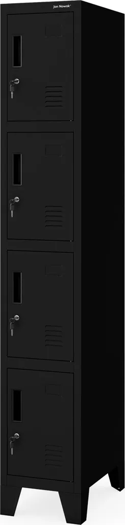 Armadio Sociale ROBERT 1 Plus Nero 292x1720x450mm - Spogliatoio Sicuro
