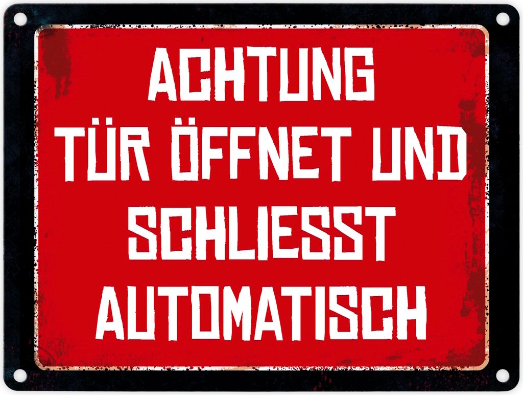 Türe öffnet und schließt automatisch Warn- und Produktbild 