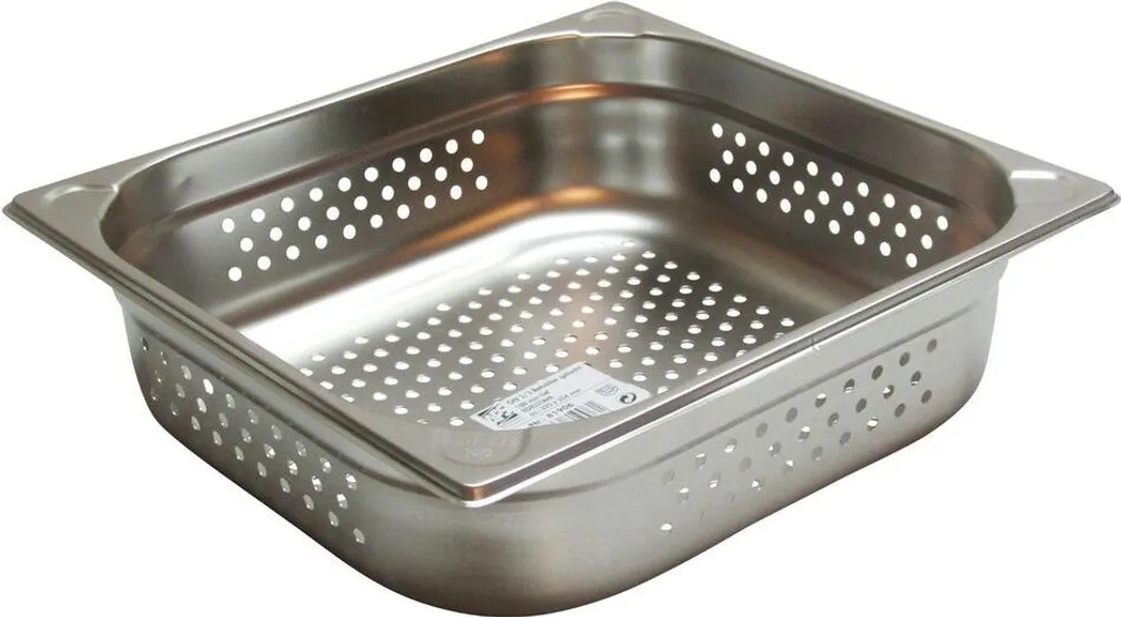 APS Contenitore Professionale GN 2/3 Inox 9L Forato - Alta Qualità