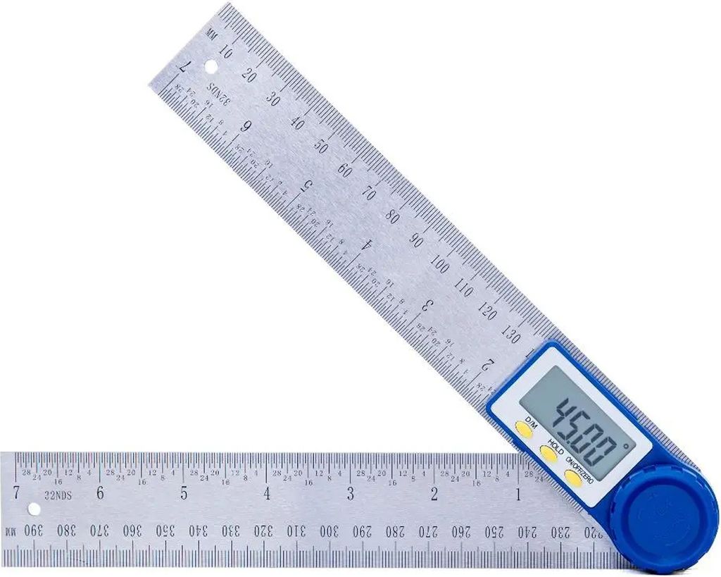 Digitaler Winkelmesser 200mm 7 Zoll Digitaler Winkelsucher Winkelmesser Lineal Meter Neigungsmesser Goniometer Ebene Elektronische Winkelmessgerät