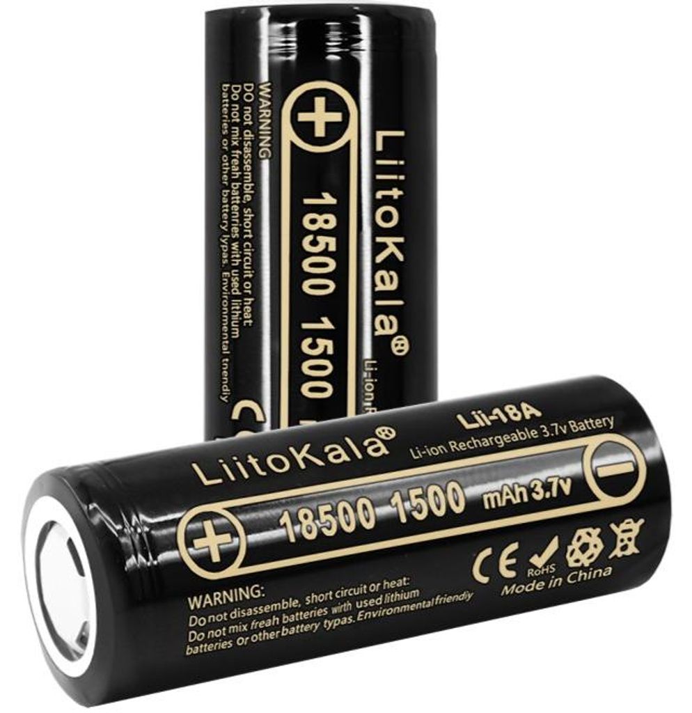 Lii Batéria LiitoKala Lii-18A, 18500, 1500 mAh, 3,7 V, Li-ion