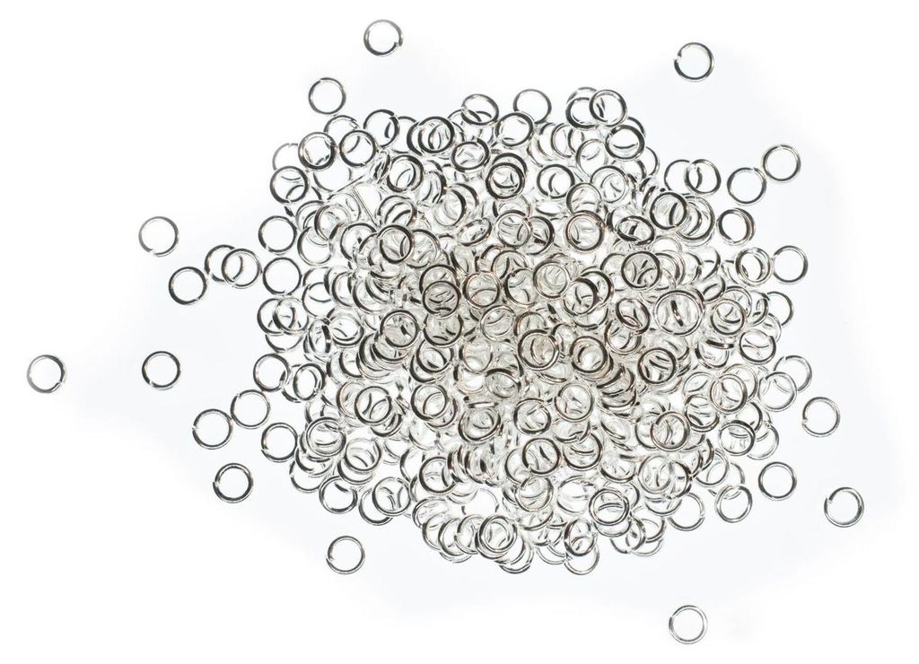 600x Biegeringe Ringe Jumprings Spaltring Verbindungsringe Produktbild 