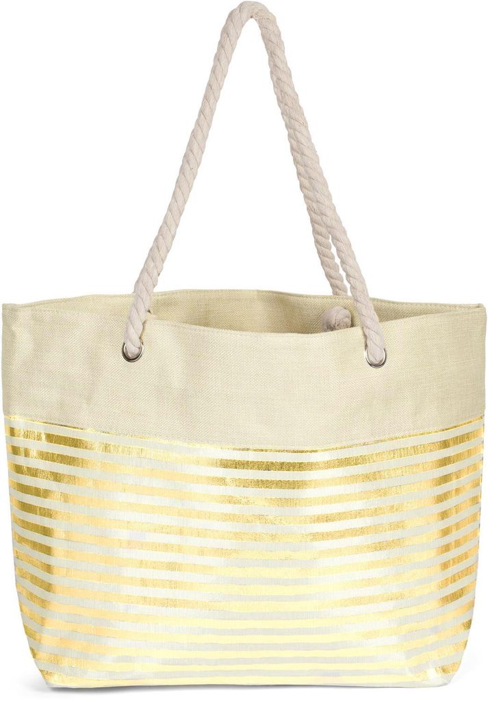 styleBREAKER Damen XXL Strandtasche mit Reißverschluss und Produktbild 