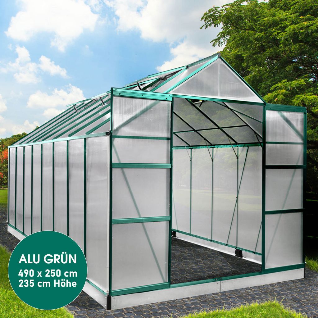 BRAST Gewächshaus Aluminium mit Fundament Kaufland.de