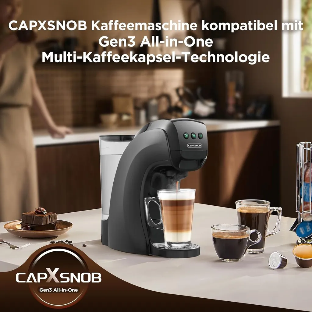 Machine à café compacte 5 en 1 idéale pour bureau et petits espaces 5en1 - 7