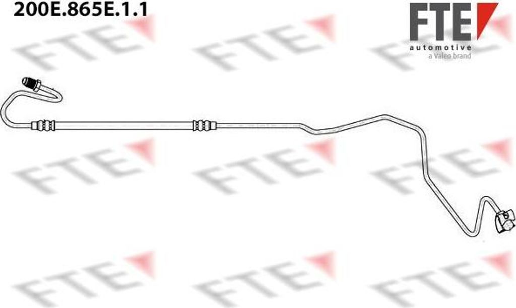 FTE 9240374 Bremsschlauch OE 4886Z6 kompatibel mit C4er, C4, DS4, 307, 308