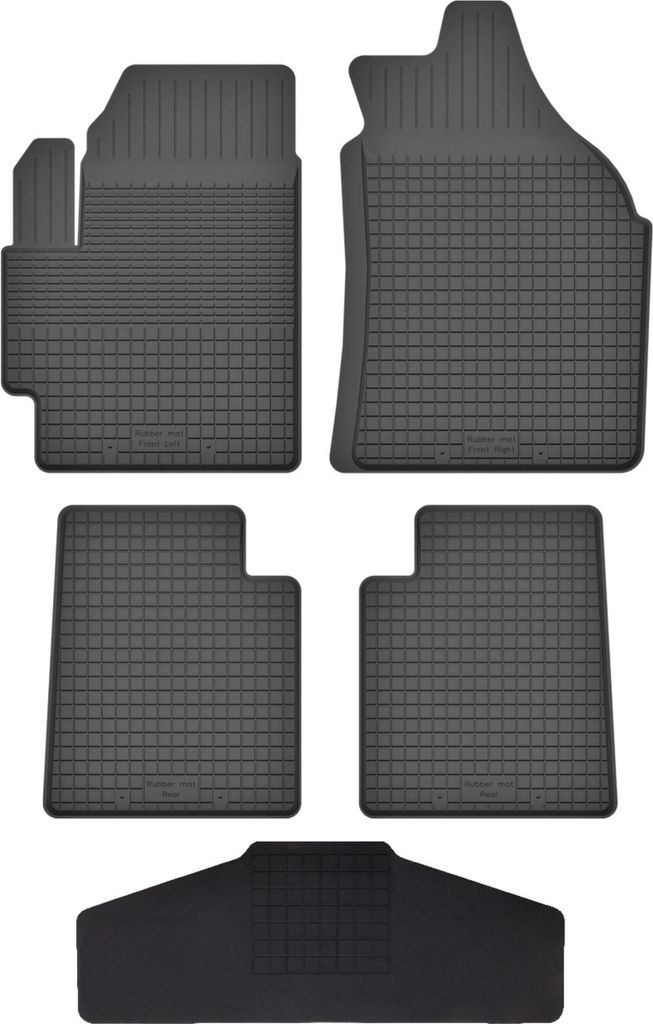 Gummi Fußmatten Set Für: Daihatsu Sirion Iii M300 (2004-2010) Gummimatten Schwarz