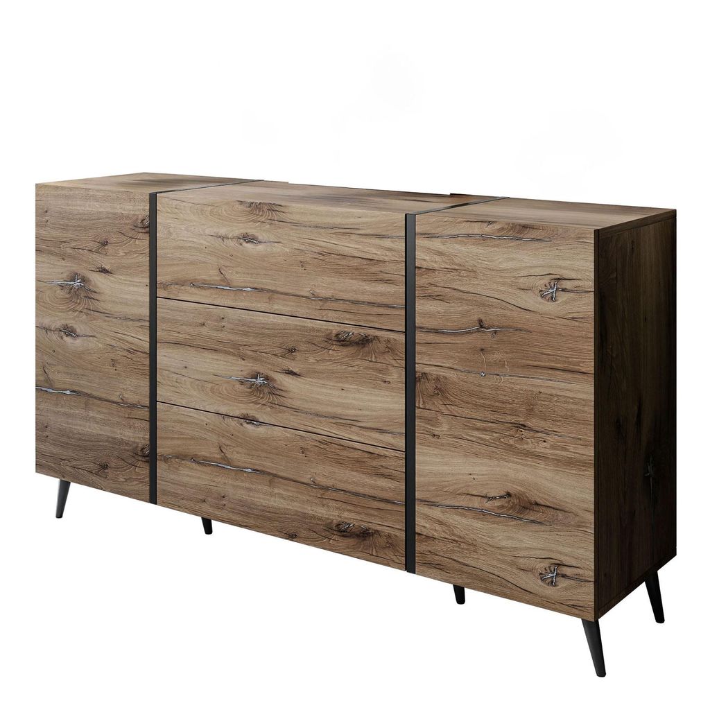 Komoda ONYX LOFT na nožičkách Flagstaff Oak Push-to-Open Obrázek produktu 