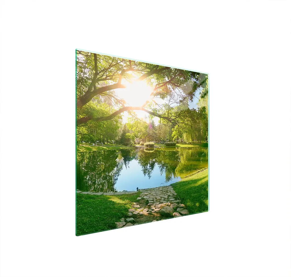 Pannello Vetro 50x52 Vista | Mai più Schizzi sulla Parete!