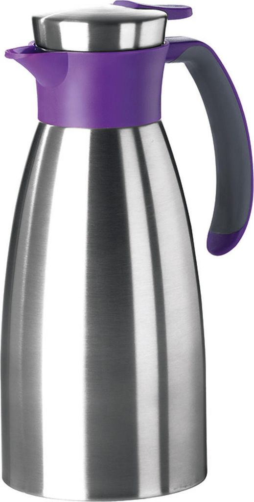 Emsa Soft Grip Isolierkanne, 1 Liter, Edelstahl, 12 Stunden Produktbild 