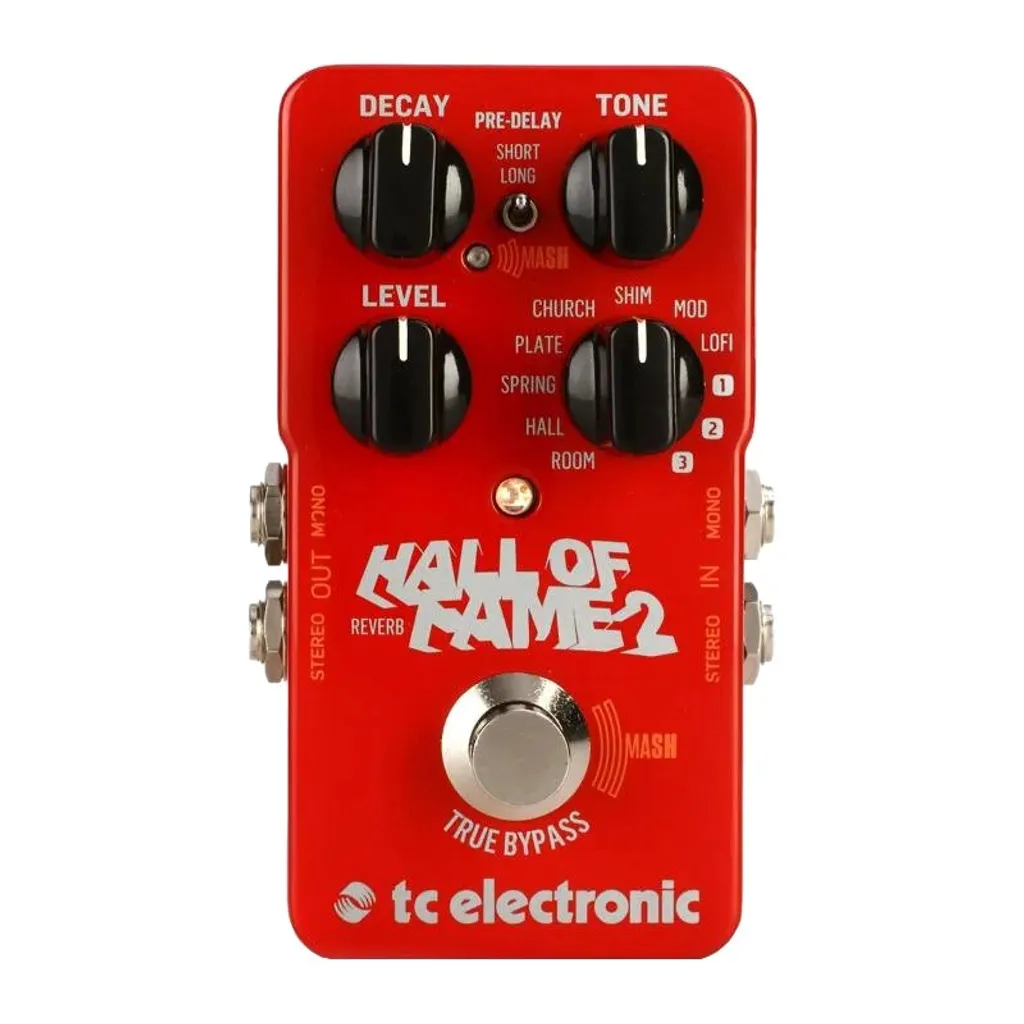 Pédale de Réverbération Stéréo TC Electronic Hall of Fame 2 pour Guitare