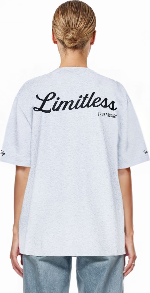 Kai F Damen Oversize-Shirt Logoprint Rundhals dicker Stoff Rundhals