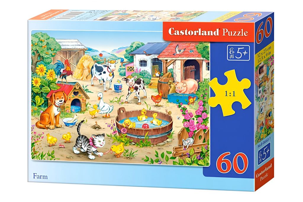 Castorland Farm 60 pcs, 60 kusov, rozprávky, 5 rok / roky Obrázok produktu 