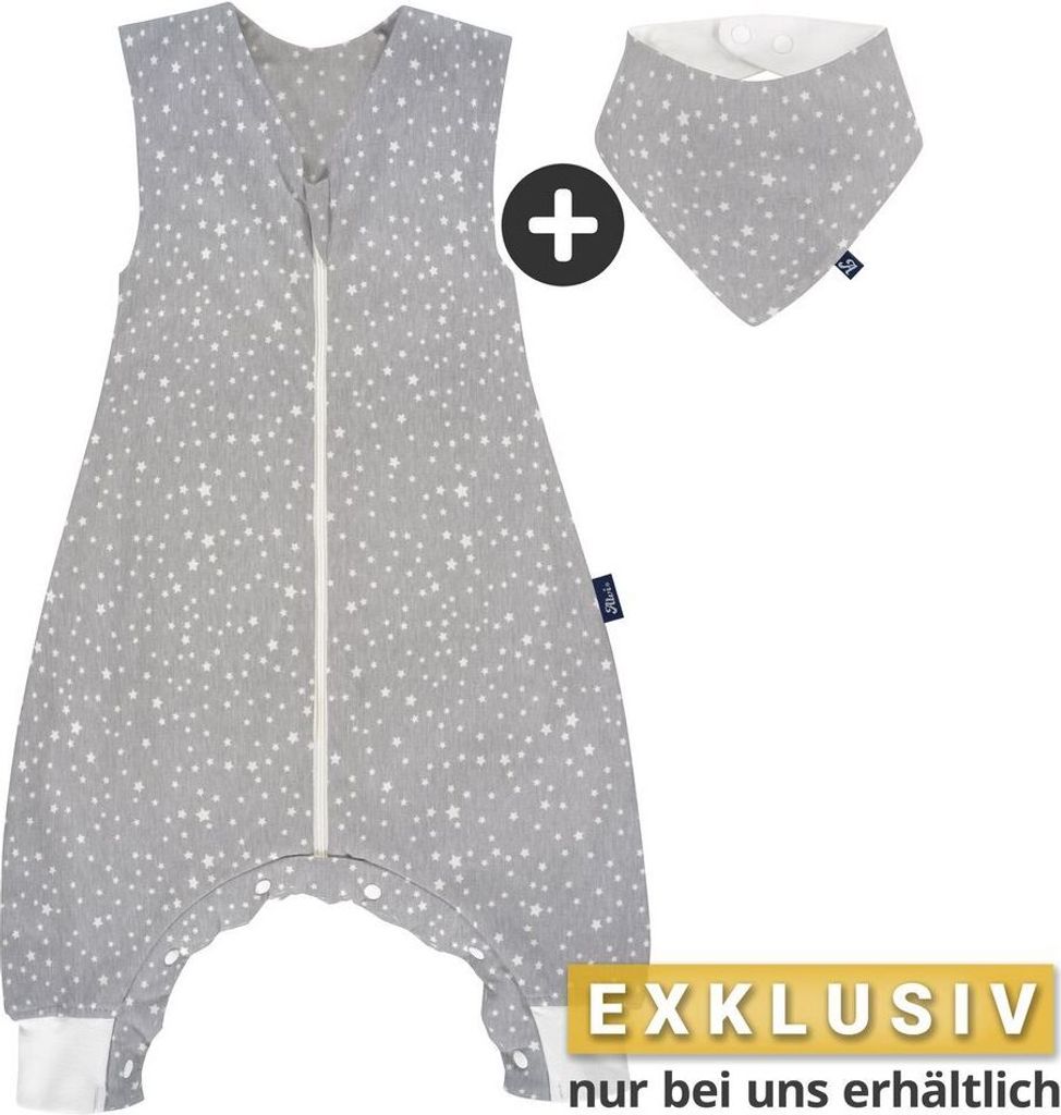 Alvi Sommer-Schlafsack mit Füßen / Sleep-Overall