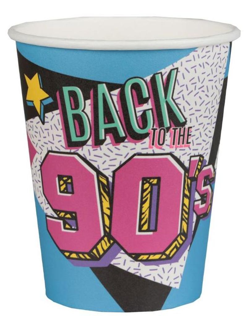 10 Papp-Becher 90er 90s Produktbild 