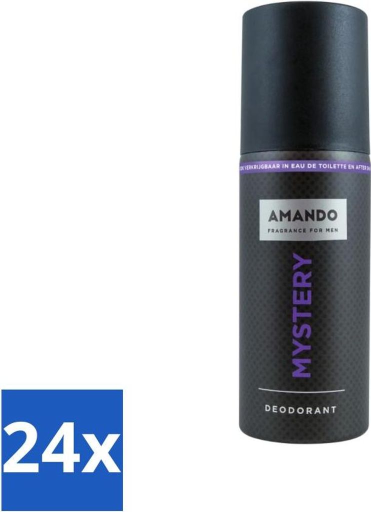 Amando - Mystery - Deodorant - Spray - 150 ml - Vorteilspack - 24 Stücke