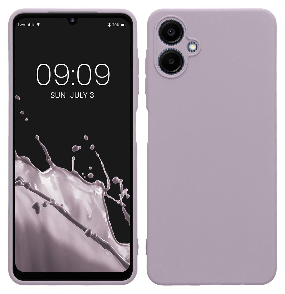 kwmobile Handyhülle kompatibel mit Samsung Galaxy A06 Hülle - Handy Case aus weichem Silikon in Lavendel