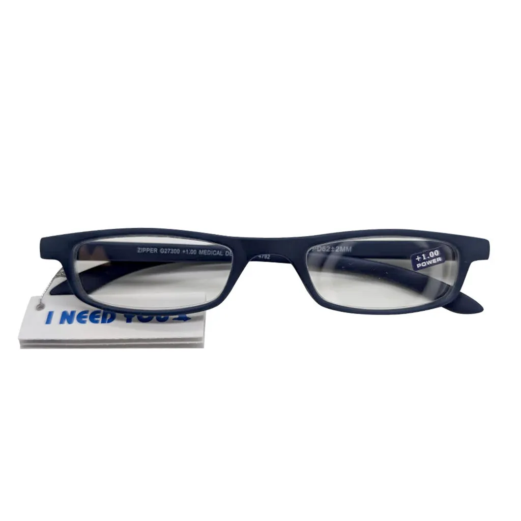I NEED YOU ZIPPER Occhiali Blu +1.00 per Viaggi e Lettura