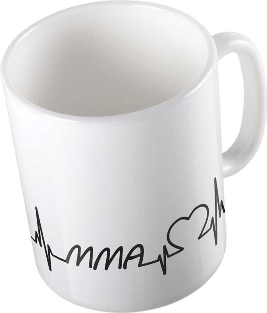 Huuraa Kaffeetasse MMA Geschenk Tasse Weiß 330ml MMA Präsent