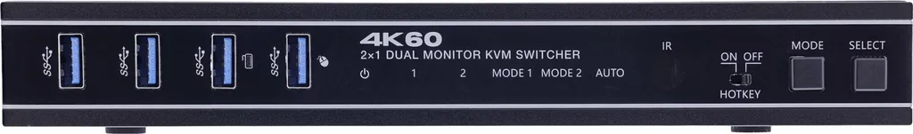 Switch KVM HDMI Double Écran 4K 60Hz InLine pour Partage Clavier et Souris - 3