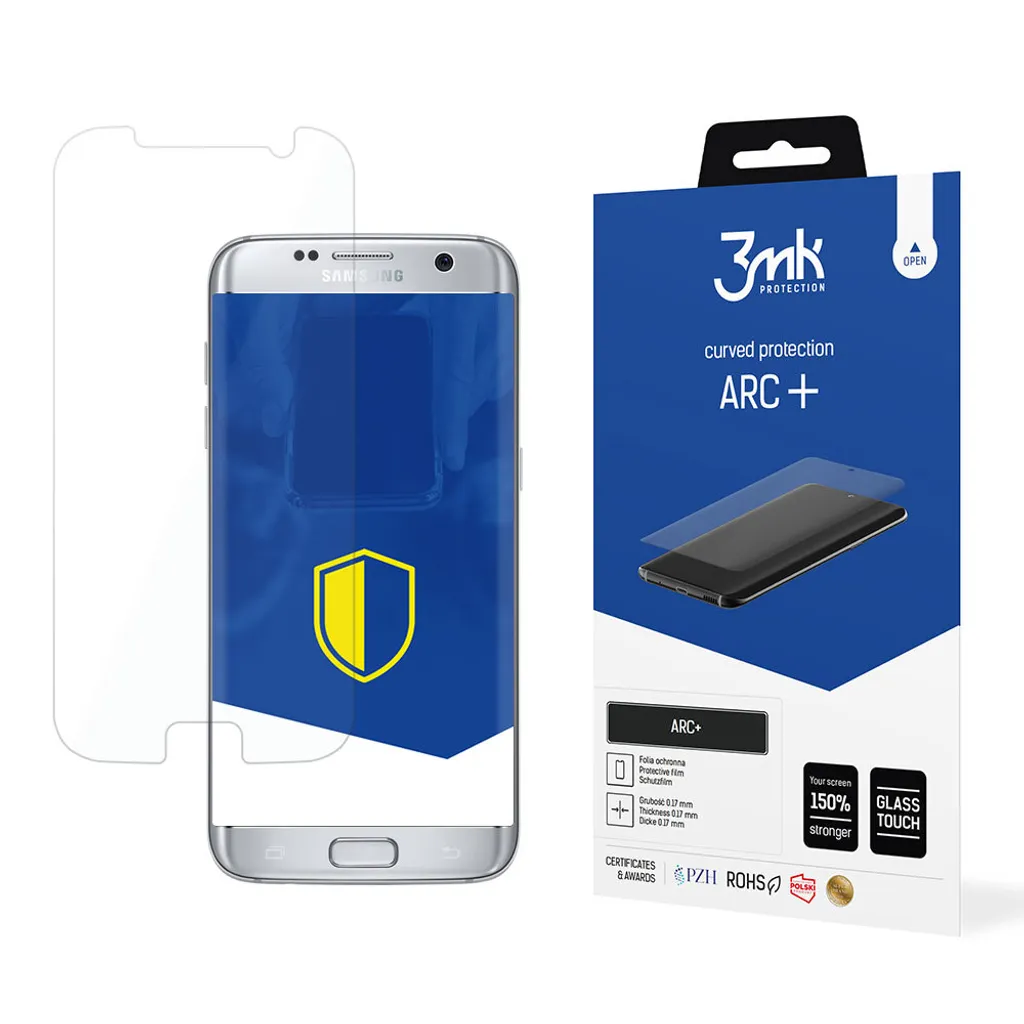 3mk Arc+ Samsung S7 Edge: Pellicola Protettiva Curva Invisibile