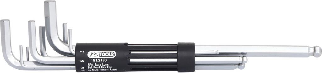 KS Tools 151.2180 Sechskantschlüssel L-Form Metrisch 8 St Produktbild 