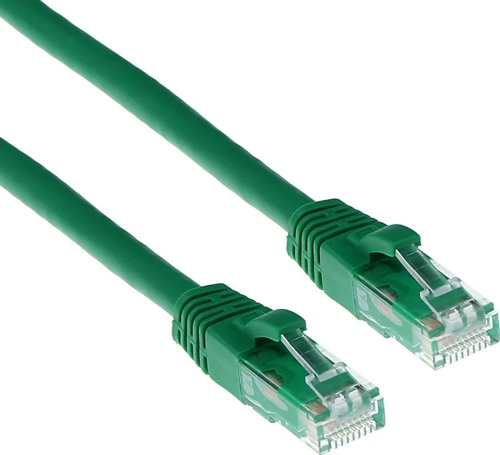 Cavo Ethernet CAT6 20m ACT Verde | Snagless U/UTP per Gigabit LAN