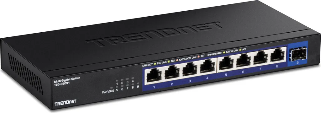TRENDnet TEG-S5091 Switch Business 9 Porte 2.5G e 10G SFP+