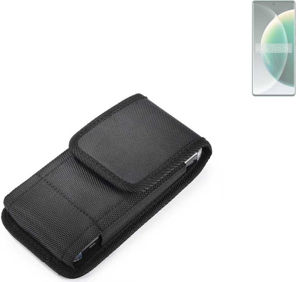 Holster Gürteltasche kompatibel mit Tecno Camon 30S Pro Holster Gürtel Tasche wasserabweisend Handy Hülle Schutz Hülle Outdoor schwarz K-S-Trade