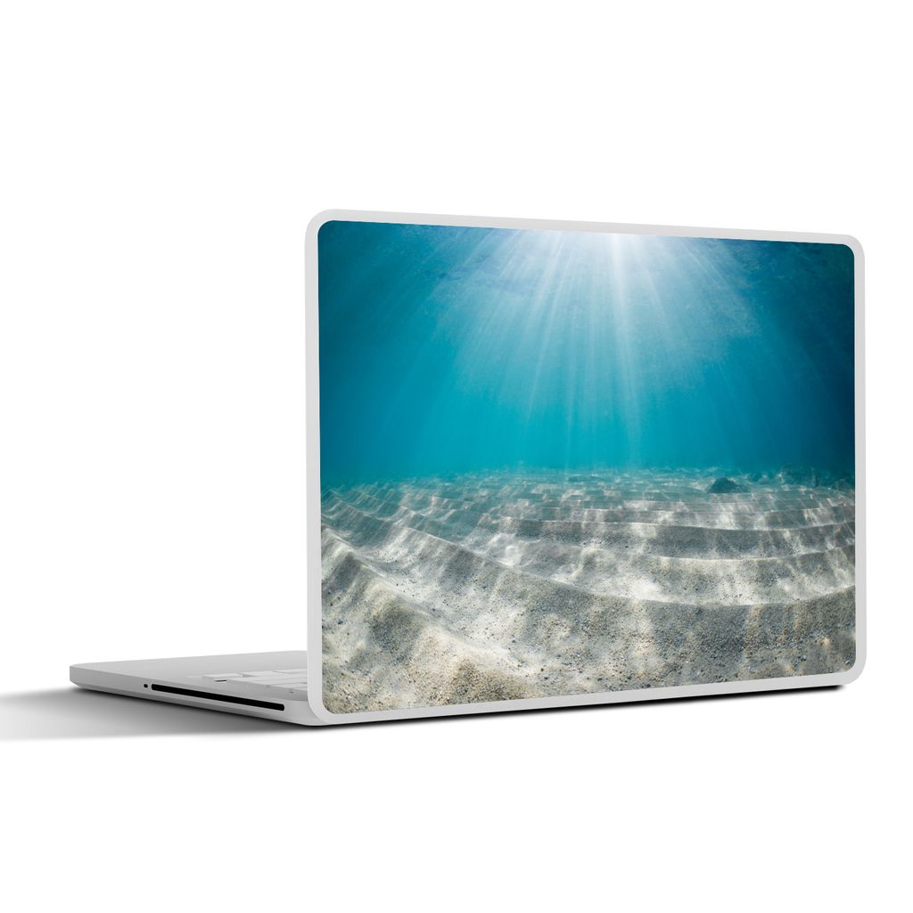 MuchoWow Laptop Aufkleber Sticker Cover Sonnenlicht auf dem Meeresgrund 32.5x23.5 cm - Sticker für Laptop - Selbstklebend