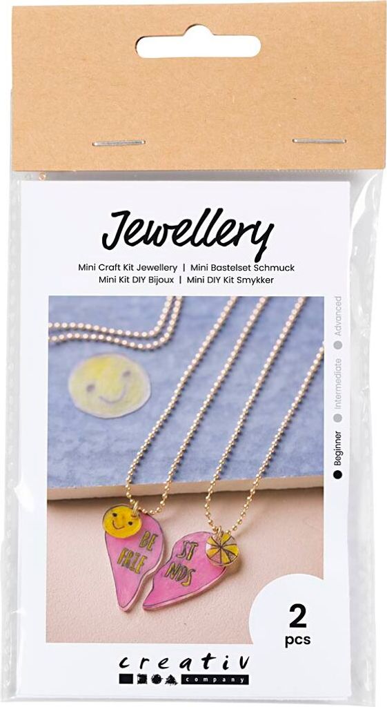 Creativ Company CC Mini Hobbies Set Schmuck Freundschaft Halsketten Schrumpffolie
