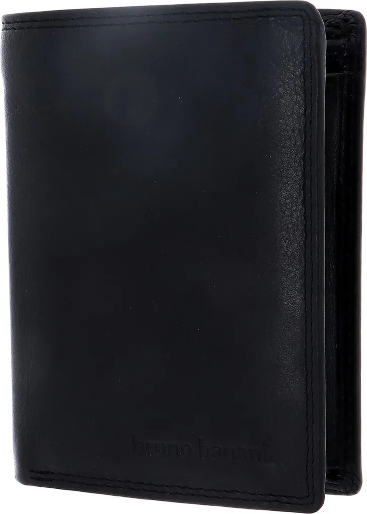 Bruno Banani Wallet Black | Portafoglio Pelle Lavata Alta Qualità
