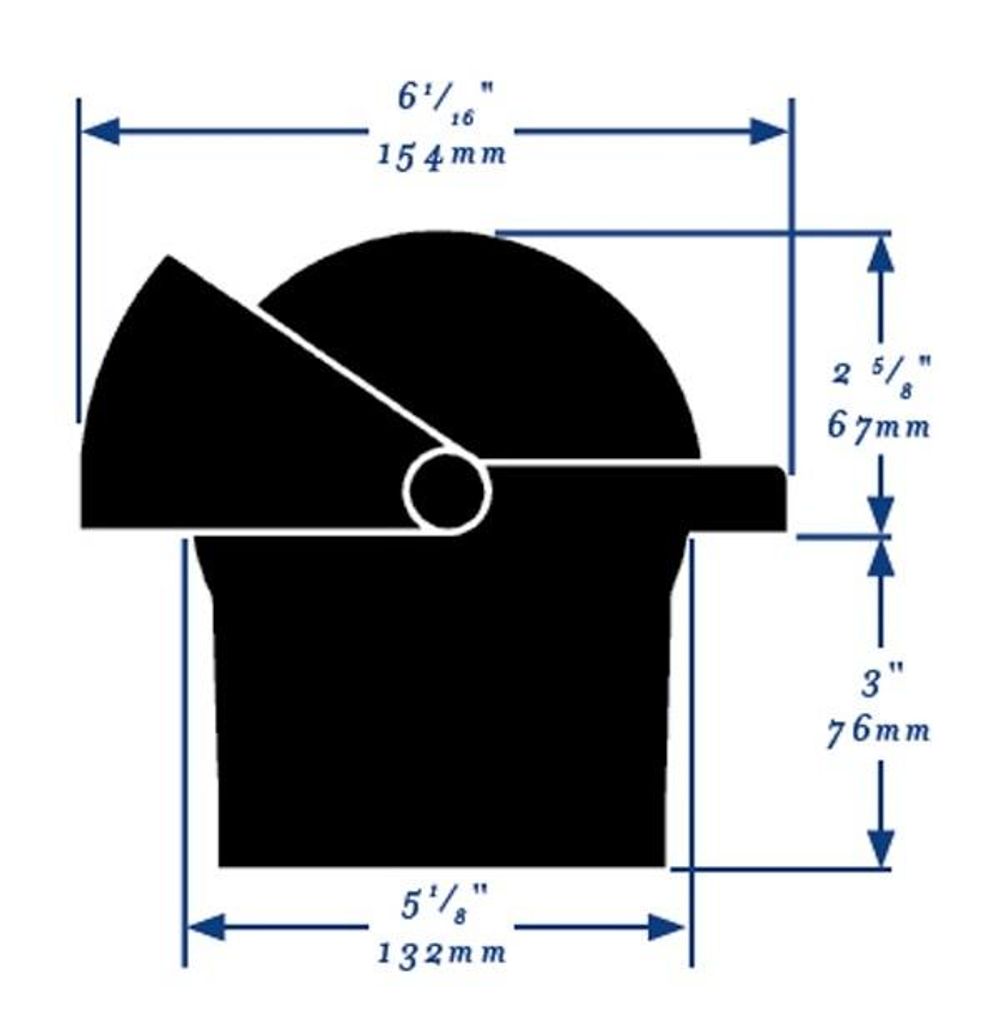 Ritchie Kompass Modell 'Navigator Fn-201', Einbaukompass, 12v, Rose Ø114,3mm/5°, Schwarz
