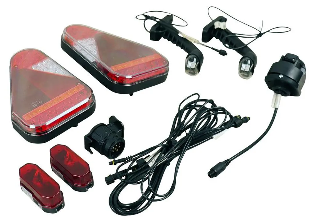 Kit éclairage LED pour remorque agricole et caravane 13 broches 24V