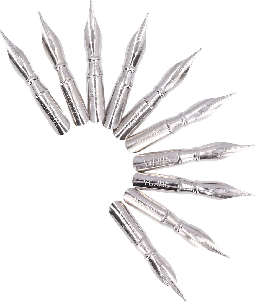 Kit 10 Pennini B10 Calligrafia Acciaio Inox - Strumenti d'Arte B10