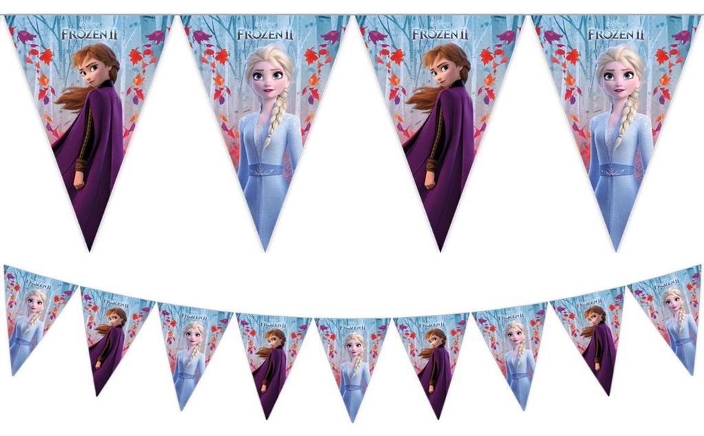 Flaggenbanner Disney Frozen II 2,3m Produktbild 