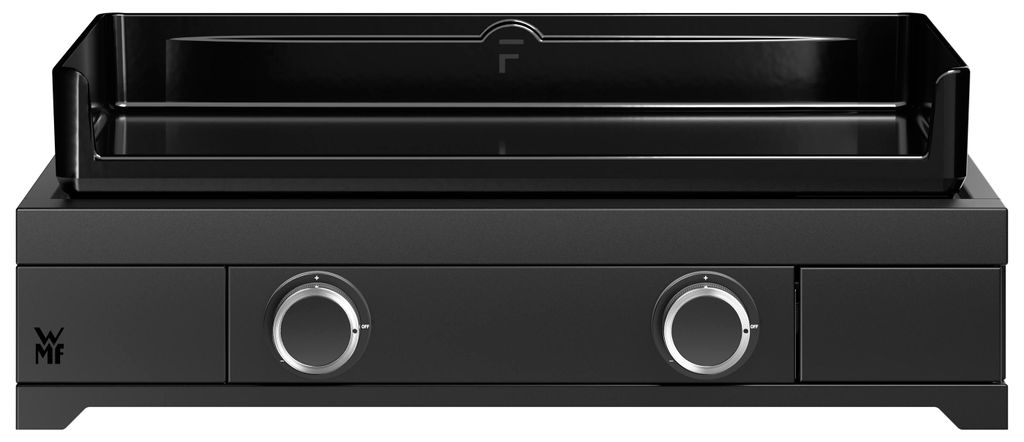 WMF Gasgrill Plancha Edition 60G, 6300 W, Grillfläche 61 x 40 cm, Gerätemaße 65.5 x 23.8 x 57.3 cm, Stahl / Gusseisen, schwarz