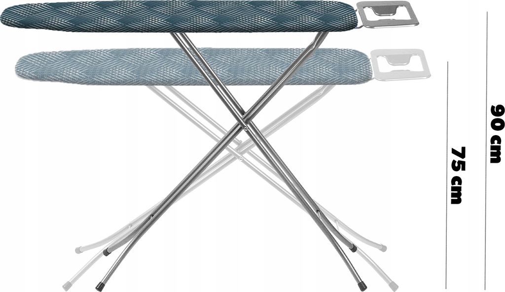 PLANCHE À REPASSER BRABANTIA C AVEC REPOSE-FER OU POUR GÉNÉRATEUR À