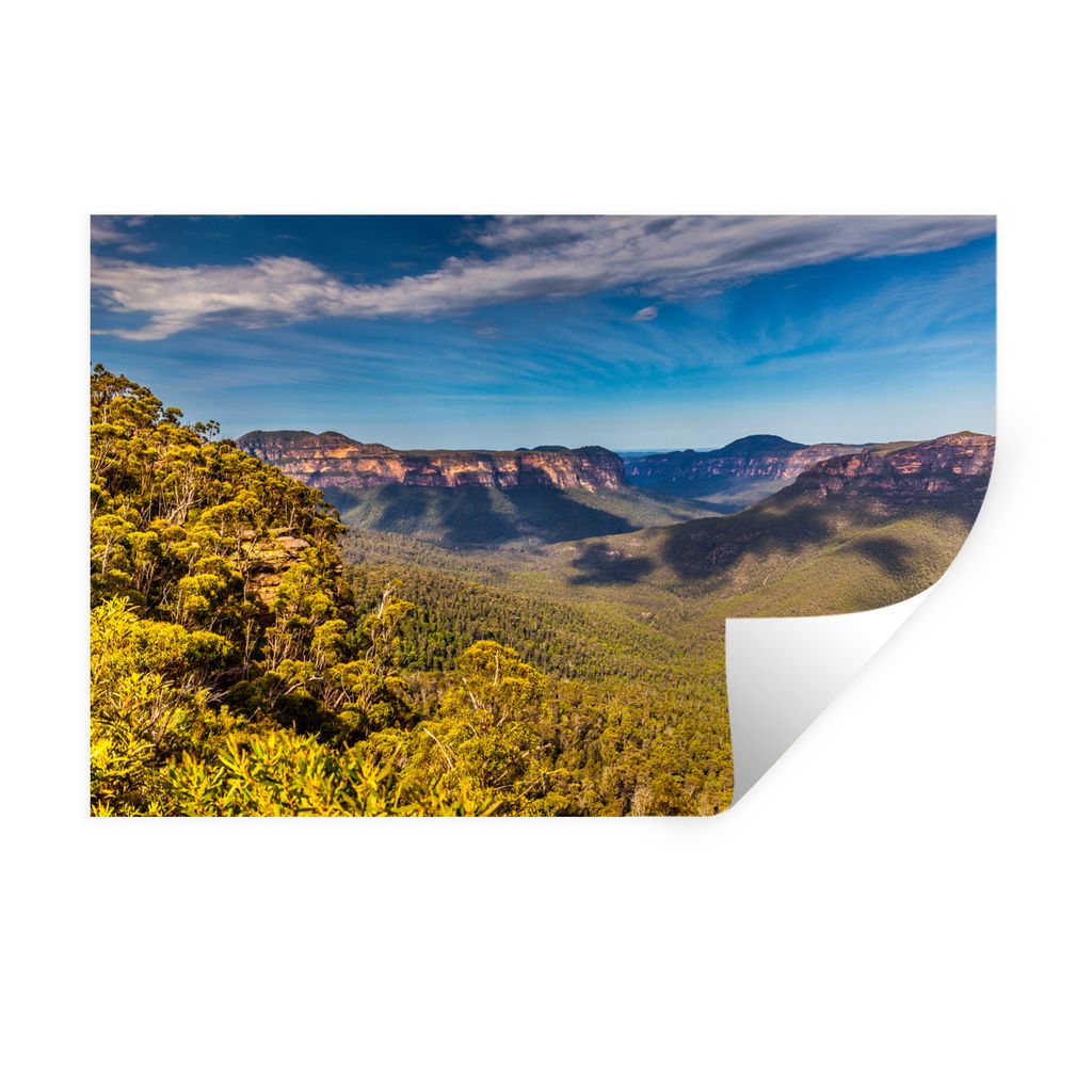 MuchoWow Wandtattoo Wandsticker Wandaufkleber Aussichtspunkt im Blue Mountains National Park in Australien 60x40 cm Selbstklebend und Repositioni...