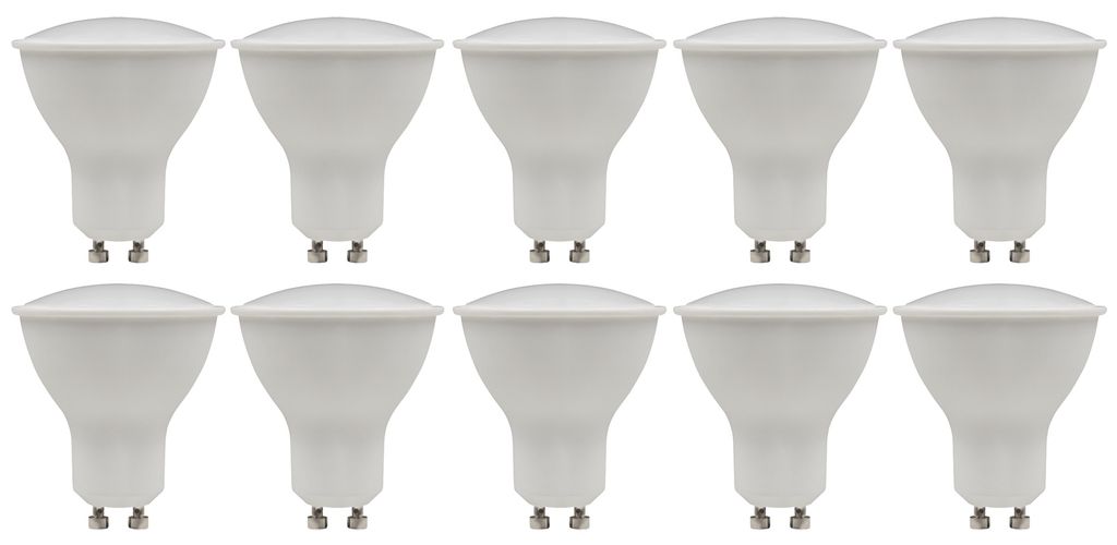 10er-Pack LED-Strahler McShine "PV-70-10" GU10, 7W, 540lm, Produktbild 