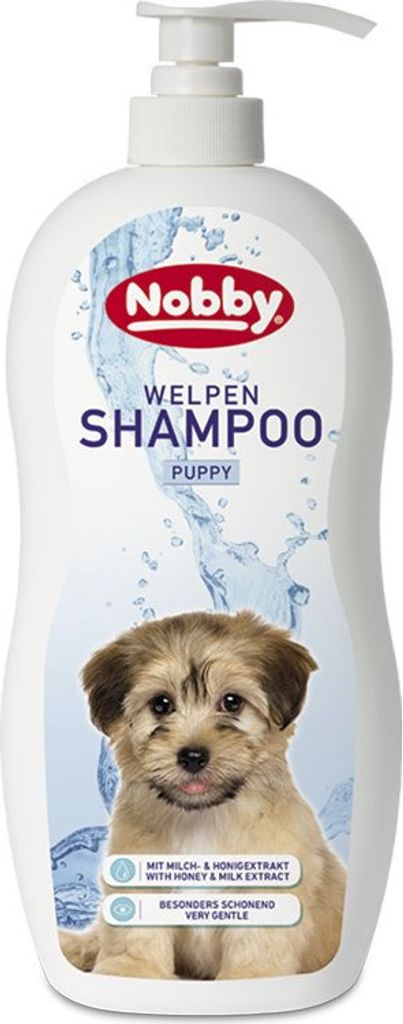 Nobby Welpen Hundeshampoo, sanft reinigend, mit Milch- & Produktbild 