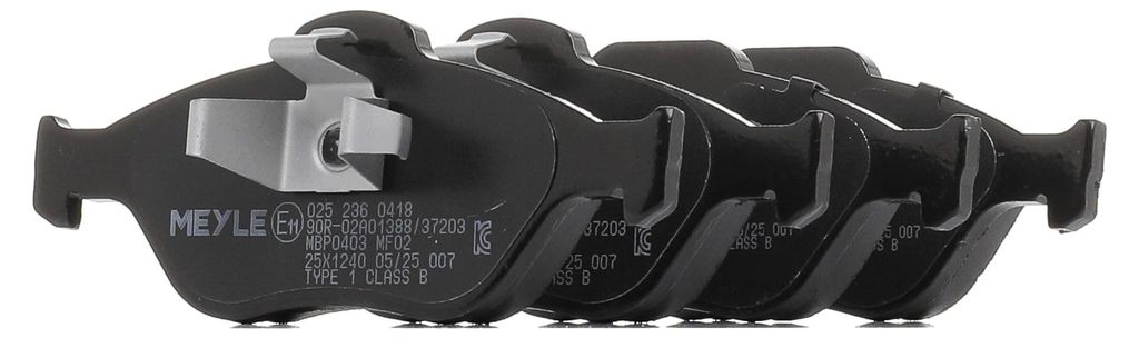 MEYLE 025 236 0418 Bremsbeläge Vorne für FORD Fiesta Mk5 Schrägheck (JH1, JD1, JH3, JD3) FUSION (JU) Fiesta Mk4 Schrägheck (JAS, JBS) KA (RB)