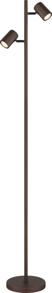 Globo Lighting Stehleuchte Metall bronzefarben matt, 2x GU10 LED