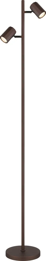 Lampadaire Métal Bronze LED GU10 : Éclairage Économe et Stable pour Salon